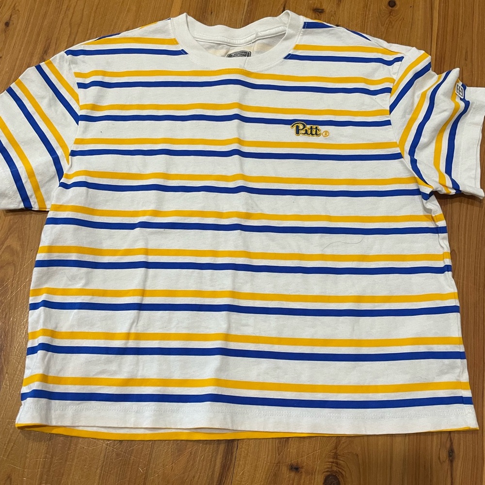 Women’s Striped T-Shirt with Pitt Logo